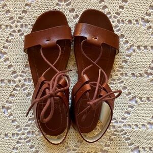 Theory Phacel Calf Sedona laced sandals, sz 36.5